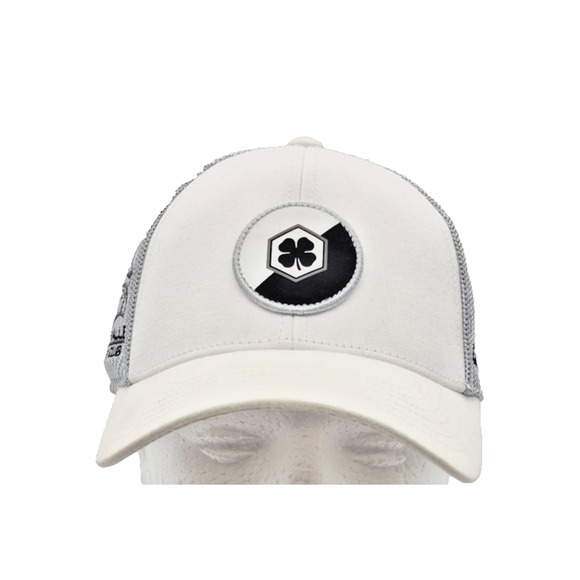 Black Clover Live Lucky Hat Cap White Black Four Adjustable Golf Club - Picture 1 of 14